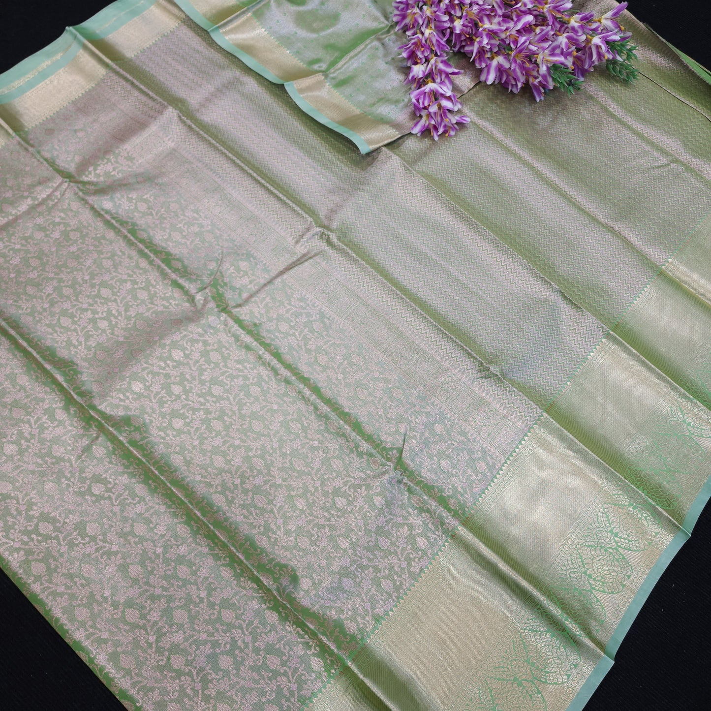 Semi Kanchi Pattu Pastel Saree
