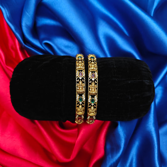 Beautiful Nakshi Bangle With Laxmi Idol - Ambica Wedding Mall
