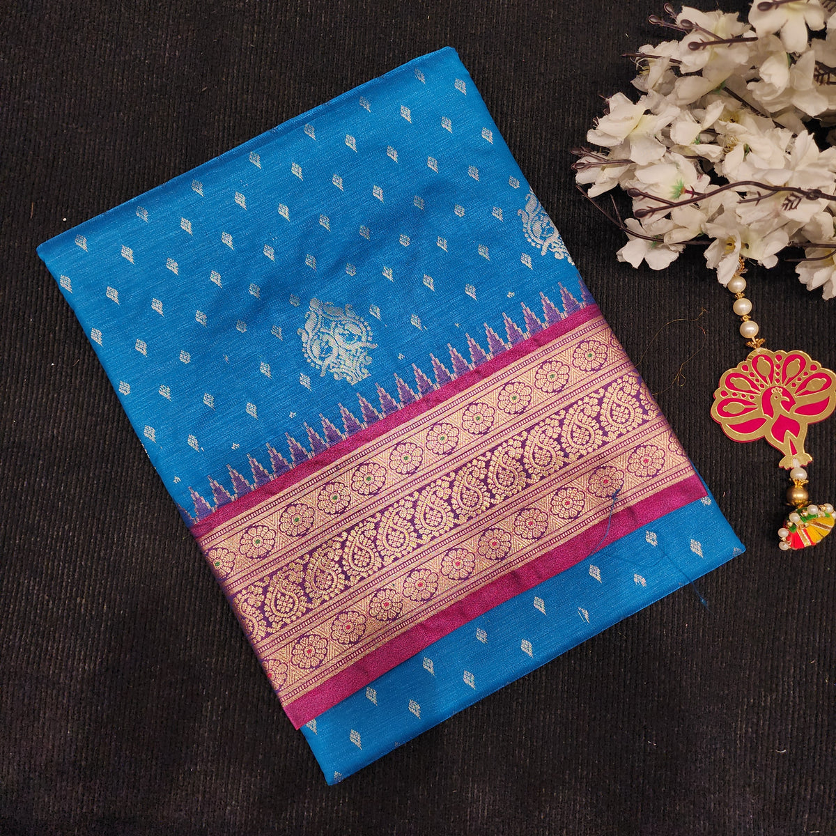 Visiri Kanchi Border Saree