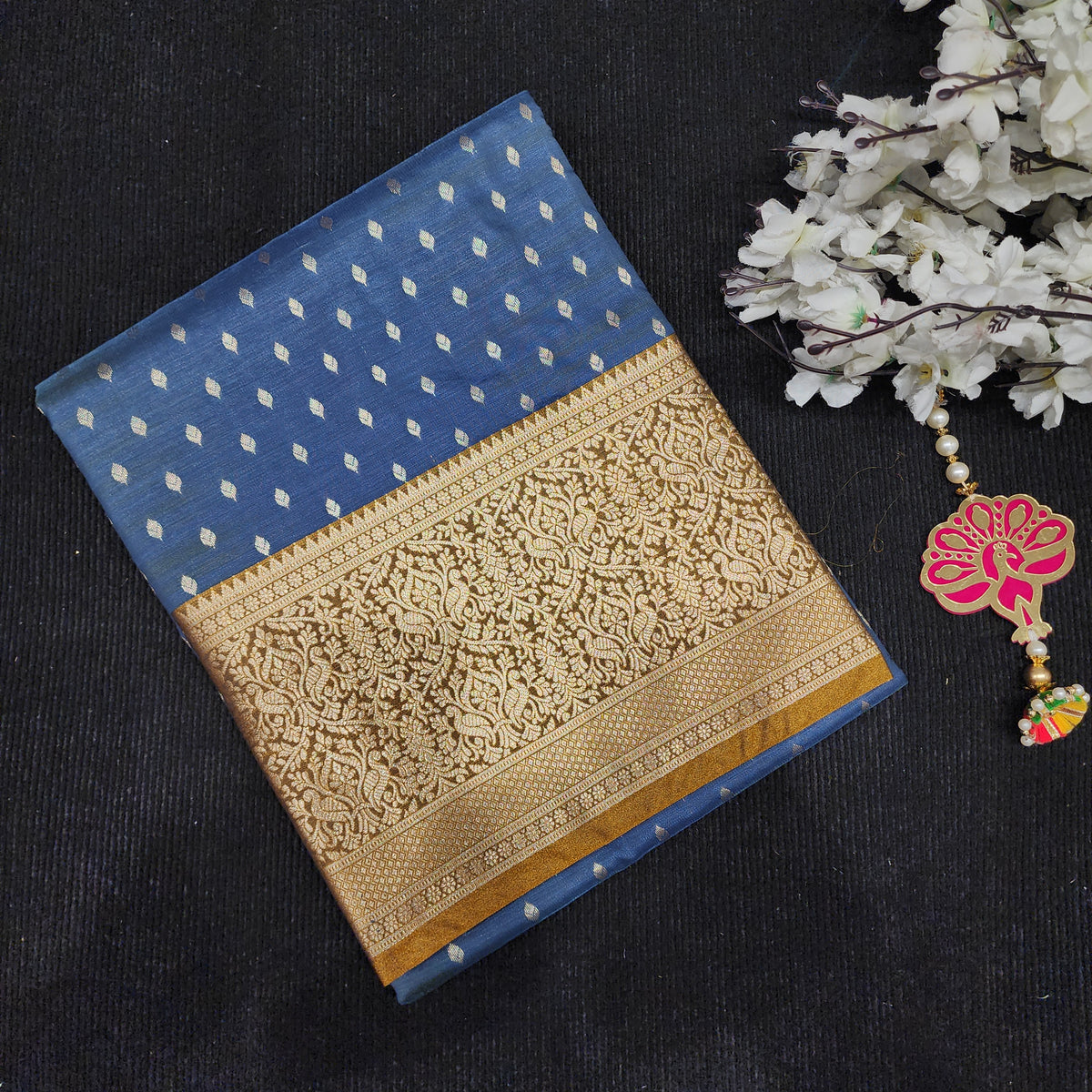 Visiri Kanchi Border Saree
