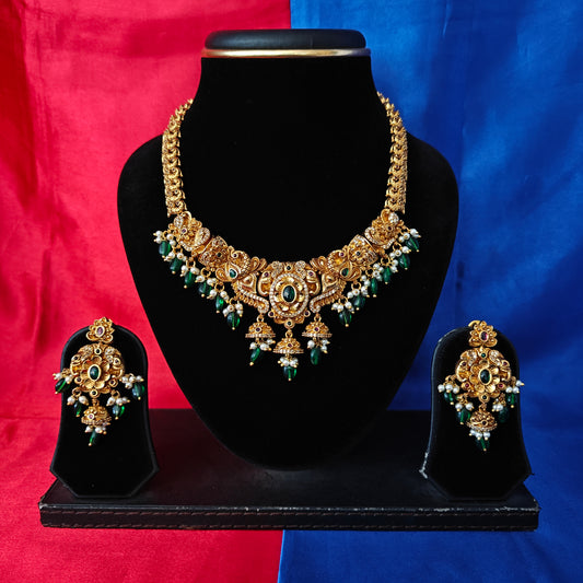 Beautiful Nakshi Short Necklace