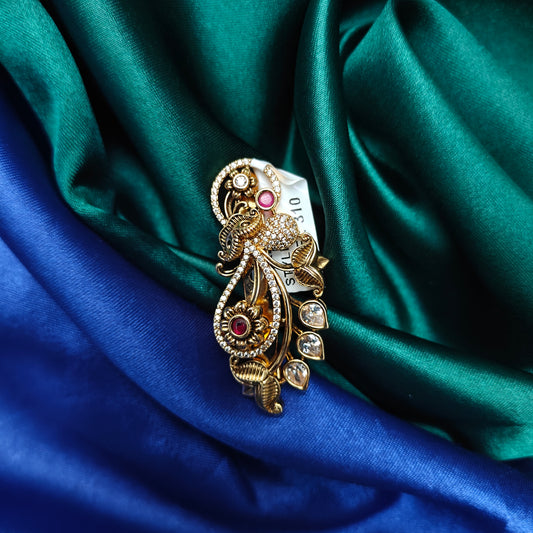 Very Saree Pin In Ruby Stone