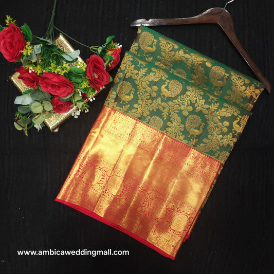 Pure Resham Bridal Kanchi Pattu Handloom Saree