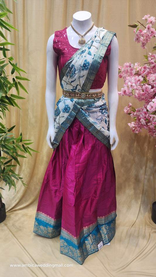 Free Size, Half Saree Collection ✨