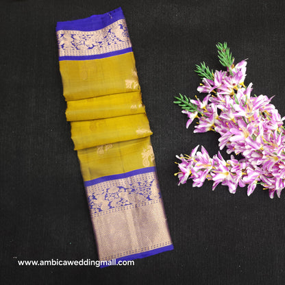 Handloom Kanchi Pattu Butta Light Weight Saree