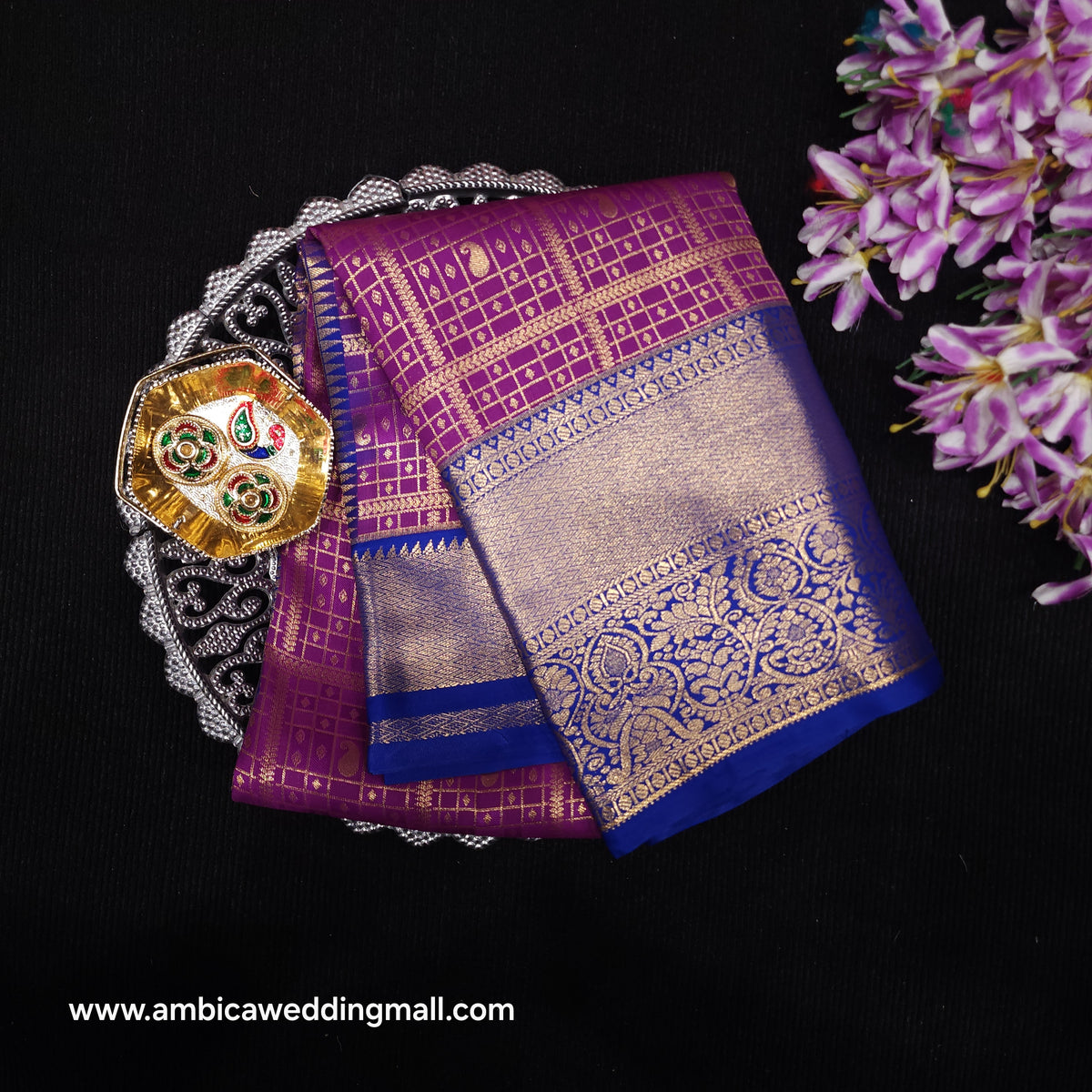 Vintage Checks Kanchi Pattu Trending Saree