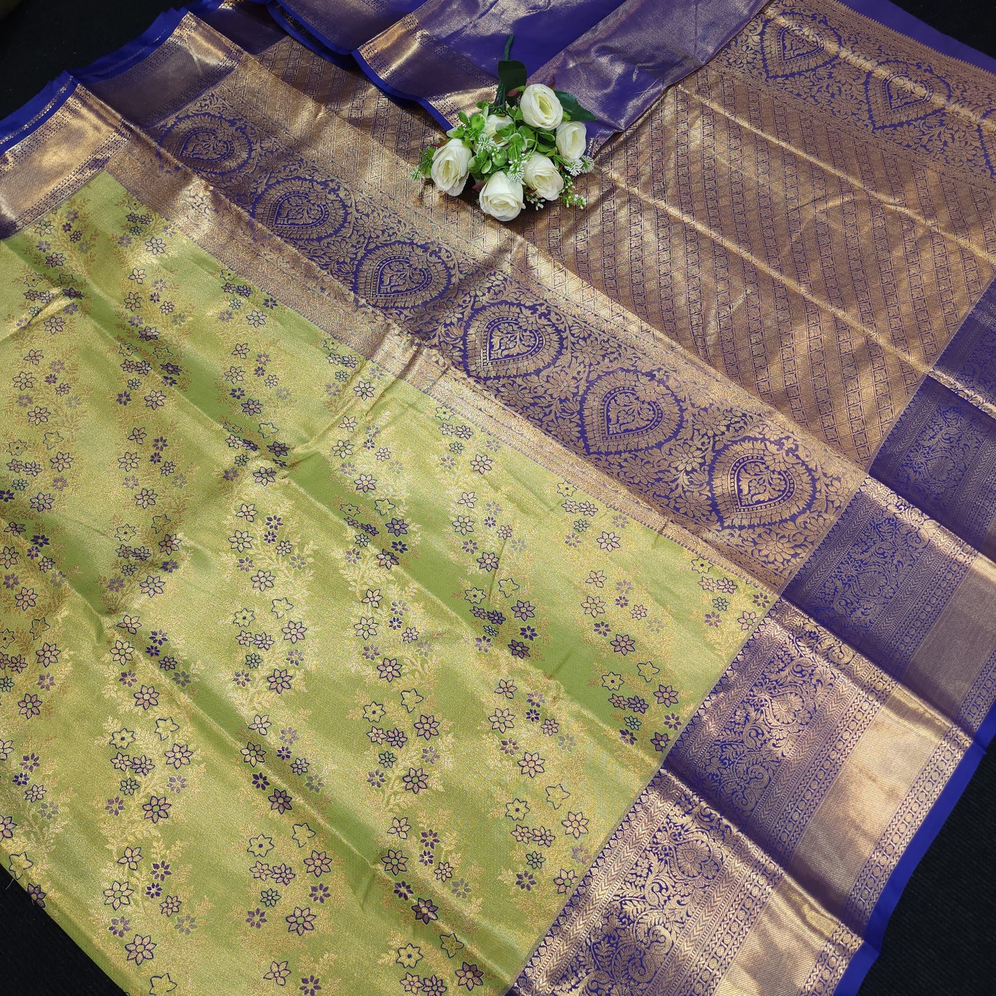 Semi Kanchi Pattu Tissue Saree
