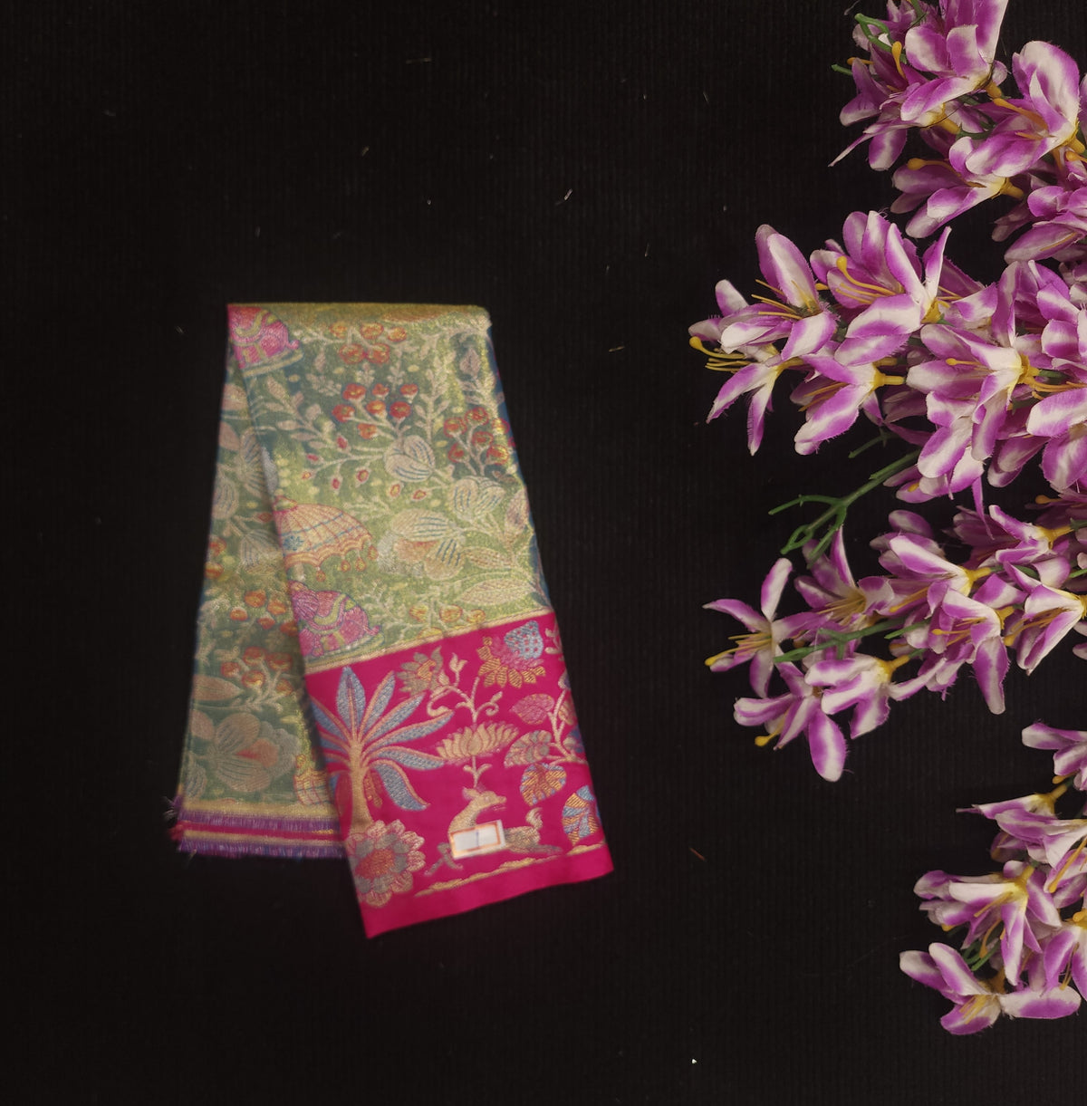 Kanchi Pattu Mix Lehengas [0 To 1.5 Years]