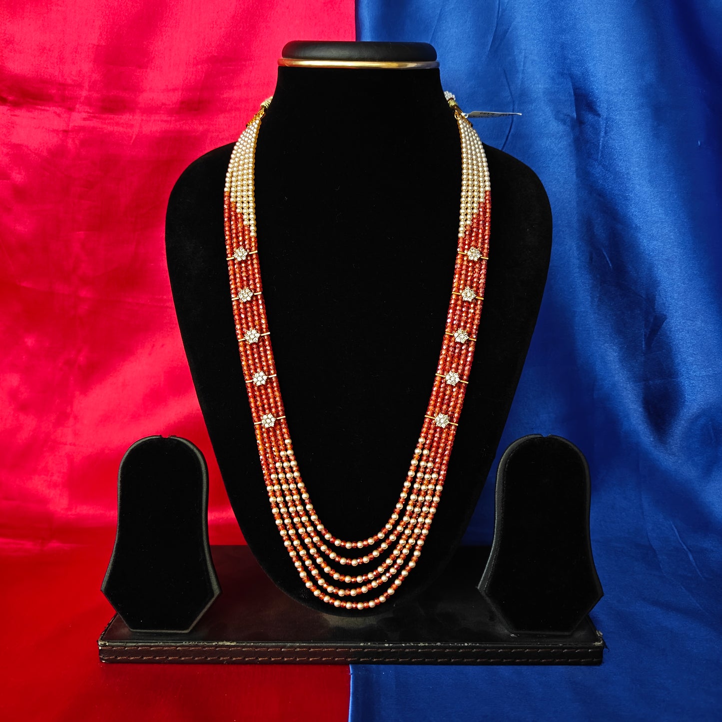 Beautiful Rust Orange Coloured Honex Necklace