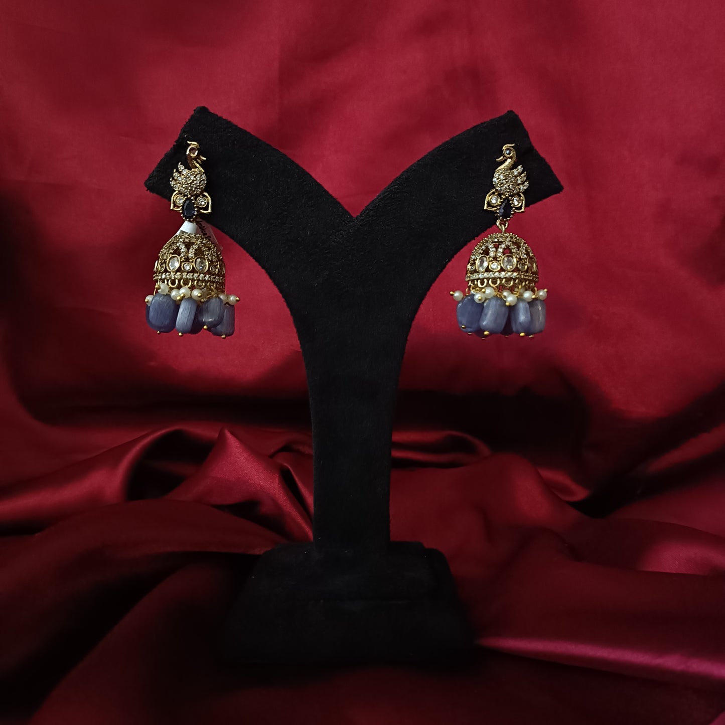 Beautiful Peacock Design Jhumkas