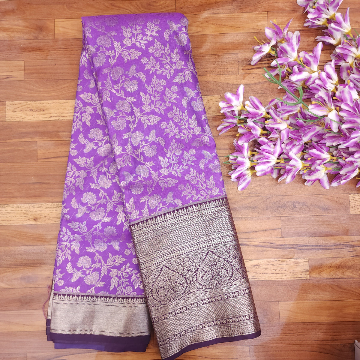 Semi Resham Kanchi Pattu Saree