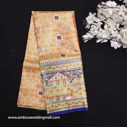 Kanchi Pattu Mix Lehengas [5 To 8 Years ]