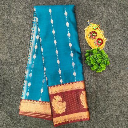 Kanchi Pattu Handloom Butta Sarees