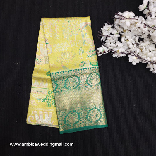 Kanchi Pattu Mix Lehengas [5 To 8 Years ]