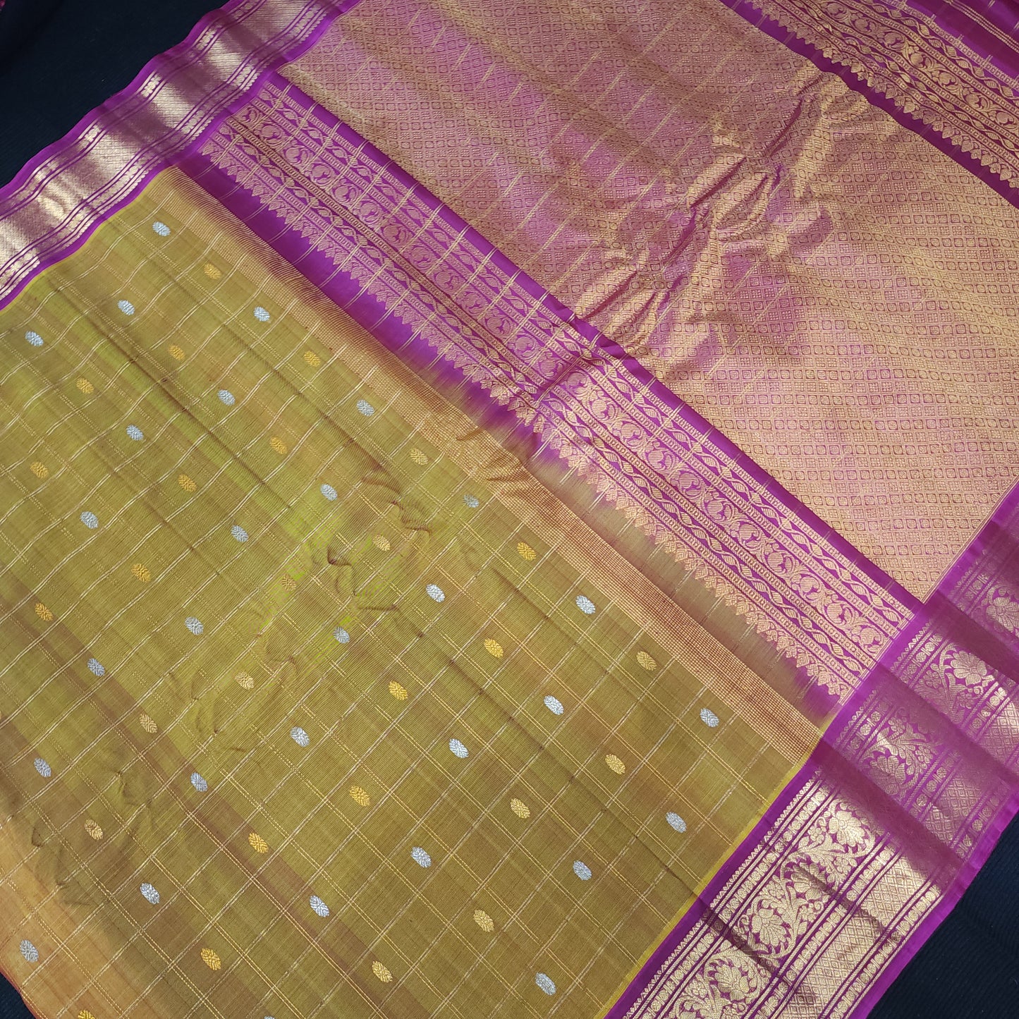 Gadwal Sico Pattu Handloom Sarees