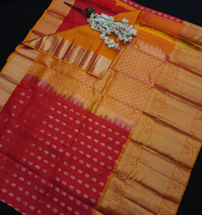 Kanchi Pattu Handloom Butta Light Weight Saree