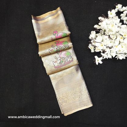 Skirt Border Kanchi Pattu Saree