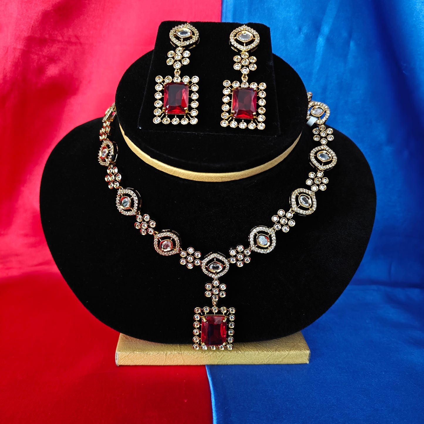 Beautiful Mini Haaram In Red Stone
