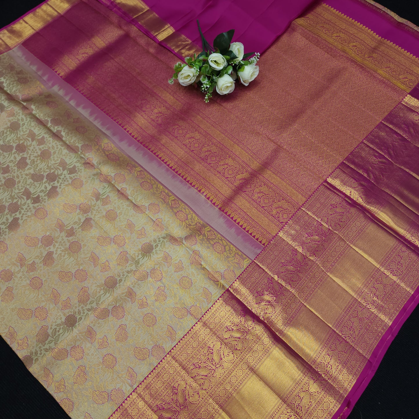 Bridal Resham Pure Handloom Kanchi Sarees