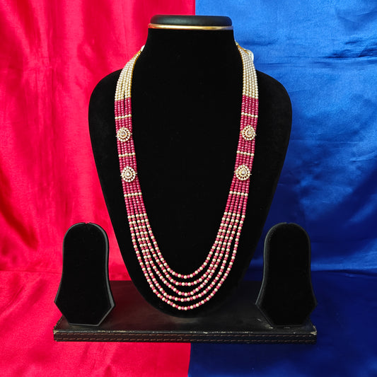 Beautiful Ruby coloured Honex Necklace