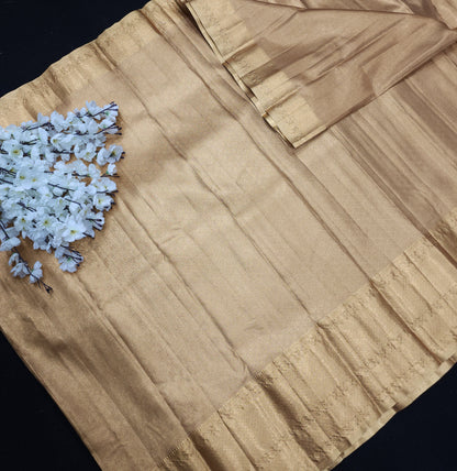 Kanchi Pattu Semi Gold Sarees