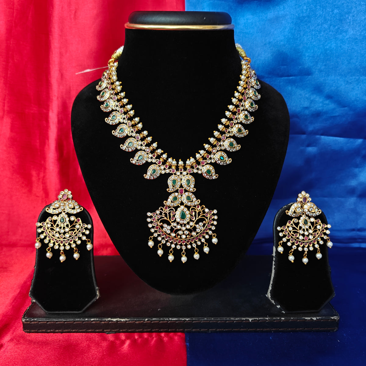 Beautiful Nakshi Short Necklace In Matt Finish