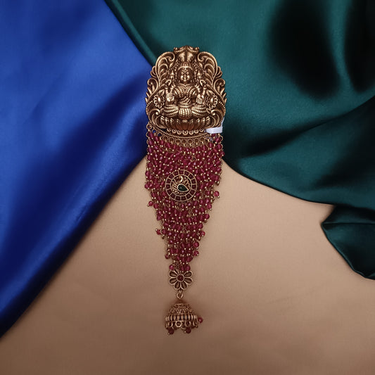 Elegant Short Jada With Red Crystal