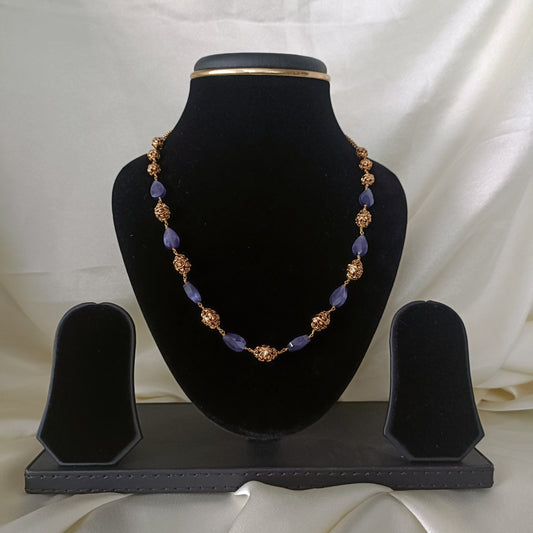 Simple Purple Beads Maala