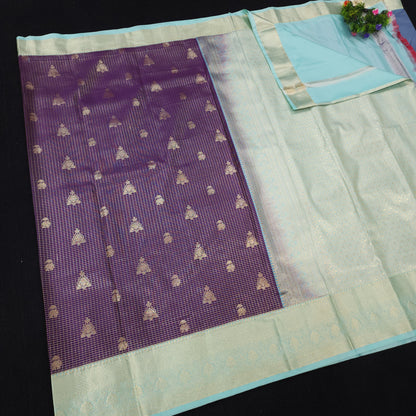 Resham Mix Kanchi Pattu checks Sarees