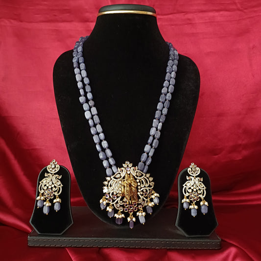 Elegant Beads Maala With Radhakrishnan Locket