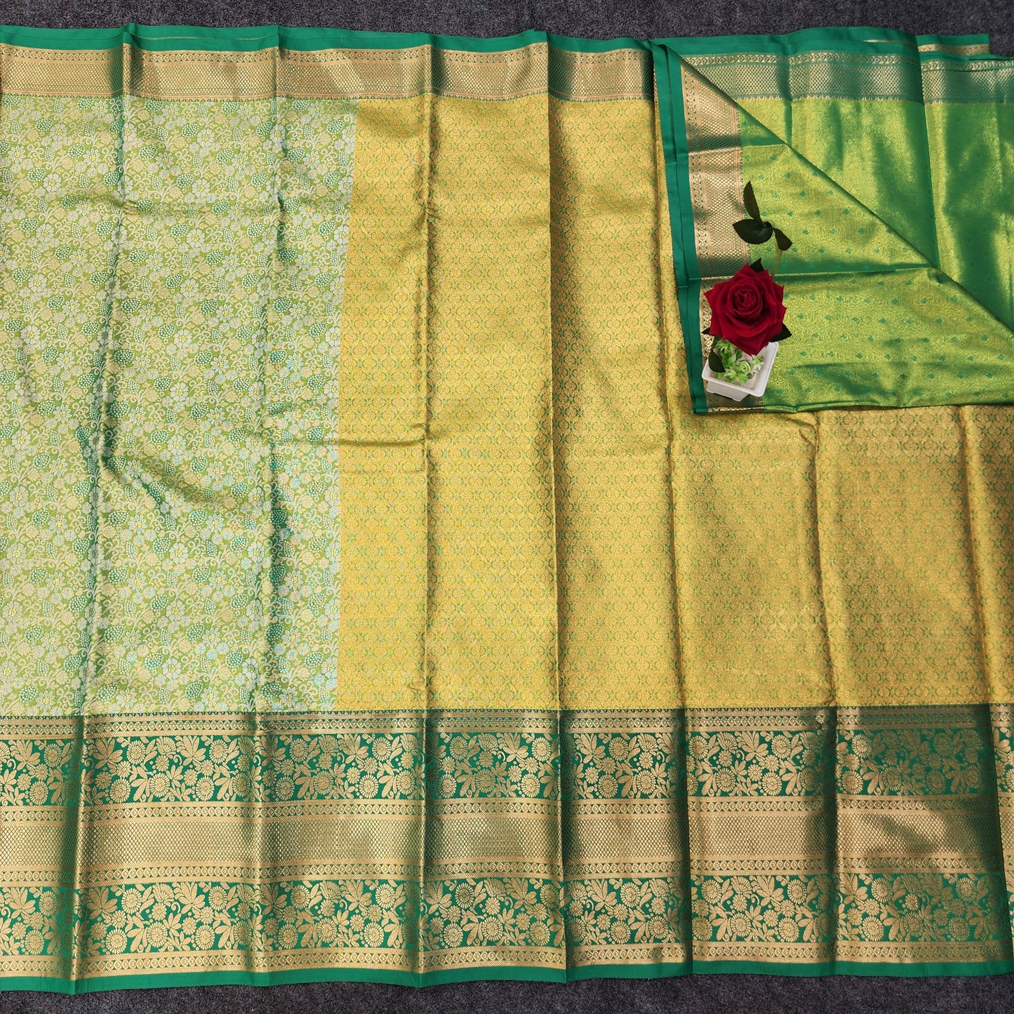 1 Gram Gold Zari mix pattu sarees 😍