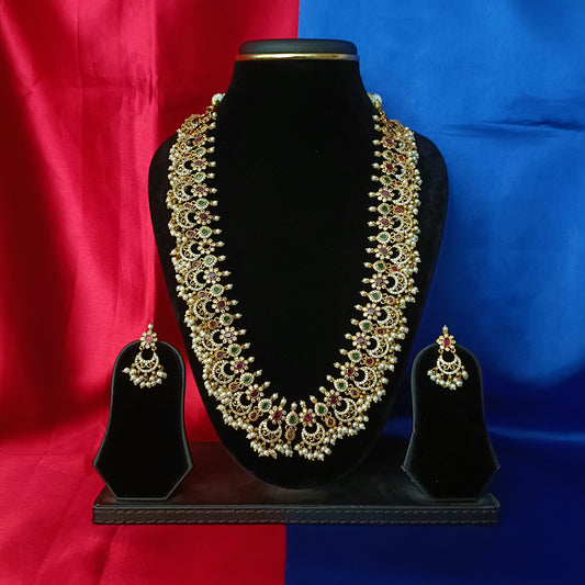 Beautiful Guttapusalu Long Necklace