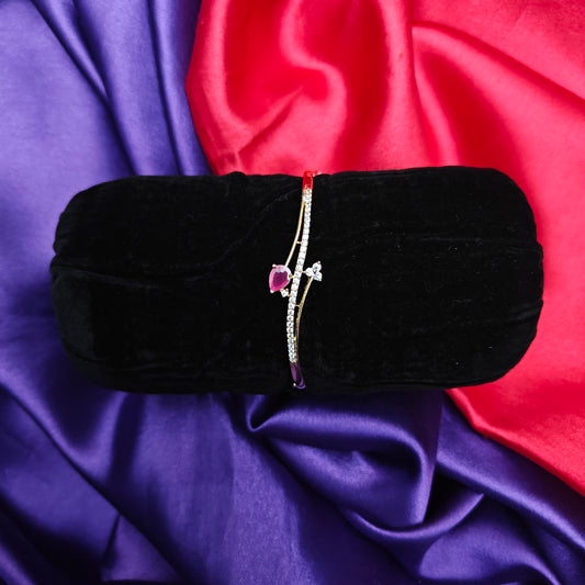Beautiful Gold Bracelet In Ruby Stone