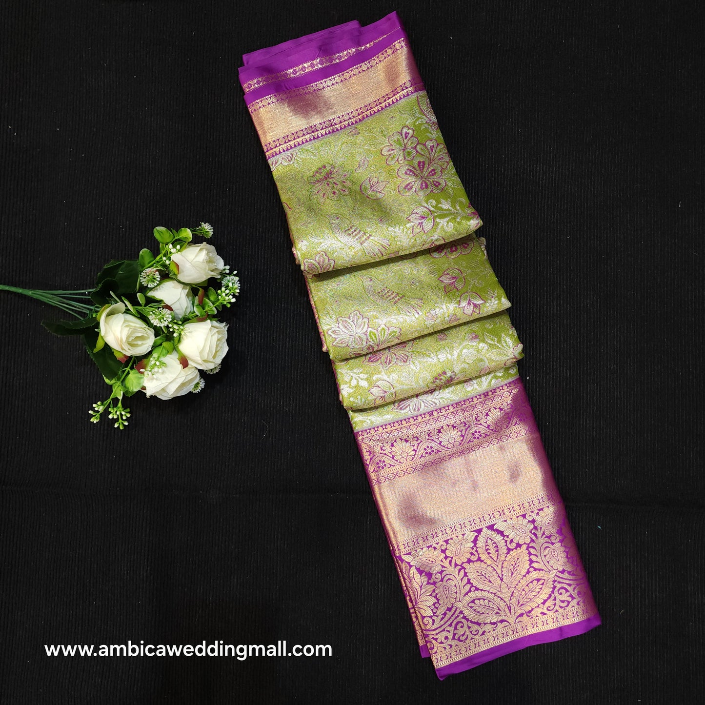 Semi Kanchi Pattu Tissue Saree