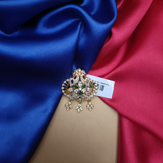 Beautiful CZ Pendent In Multi Colour Stone