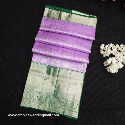 Pure German Silver Zari Pattu Saree