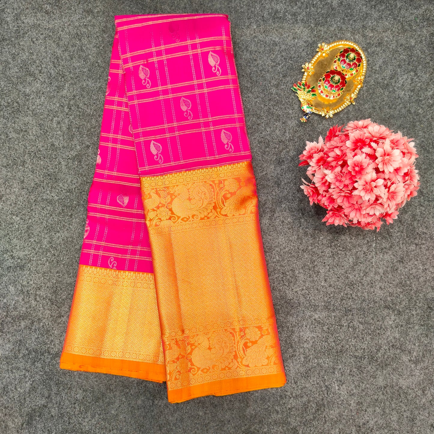 Kanchi Pattu Handloom Butta Sarees