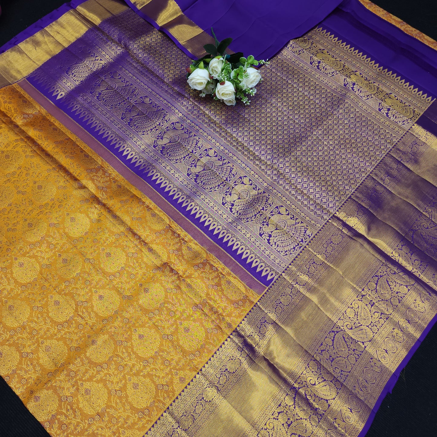 Bridal Resham Pure Handloom Kanchi Sarees