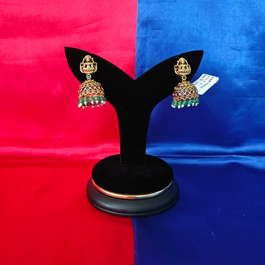 Beautiful Nakshi Jhumki With Laxmi Idol