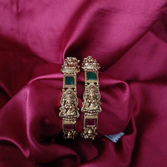 Beautiful Nakshi Bangles With Laxmi Idol