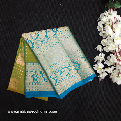 Kanchi Pattu Handloom Butta Light Weight Saree