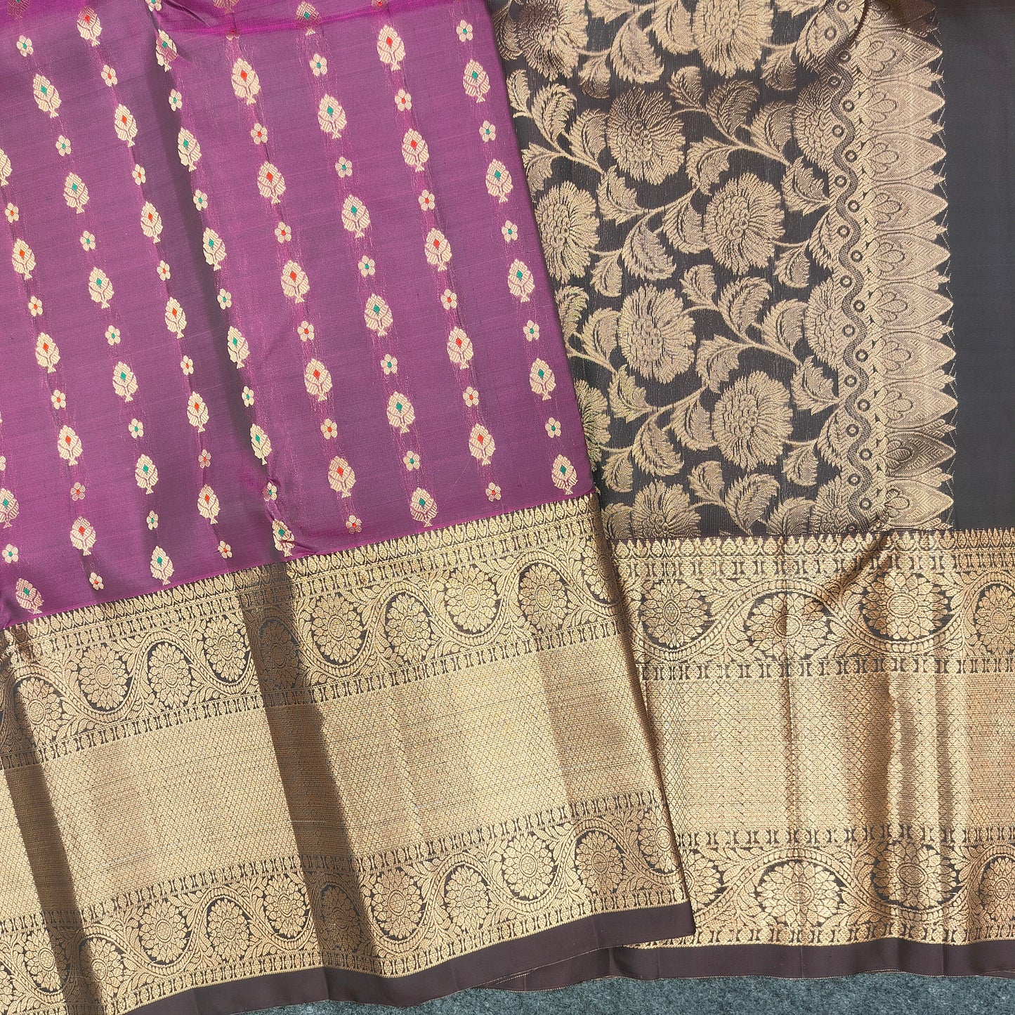 Kanchi Pattu Handloom Butta Sarees