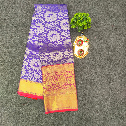 Kanchi Pattu Bridal Pure Zari Saree