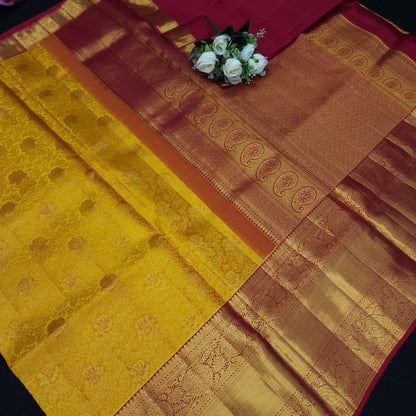 Bridal Resham Pure Handloom Kanchi Sarees
