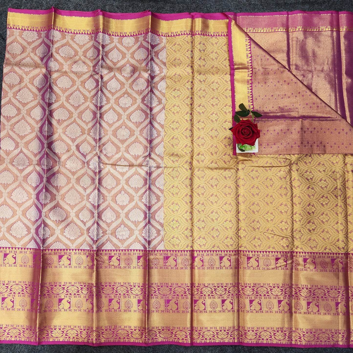 1 Gram Gold Zari mix pattu sarees 😍