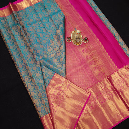 Pure Resham Bridal Kanchi Pattu Handloom Saree
