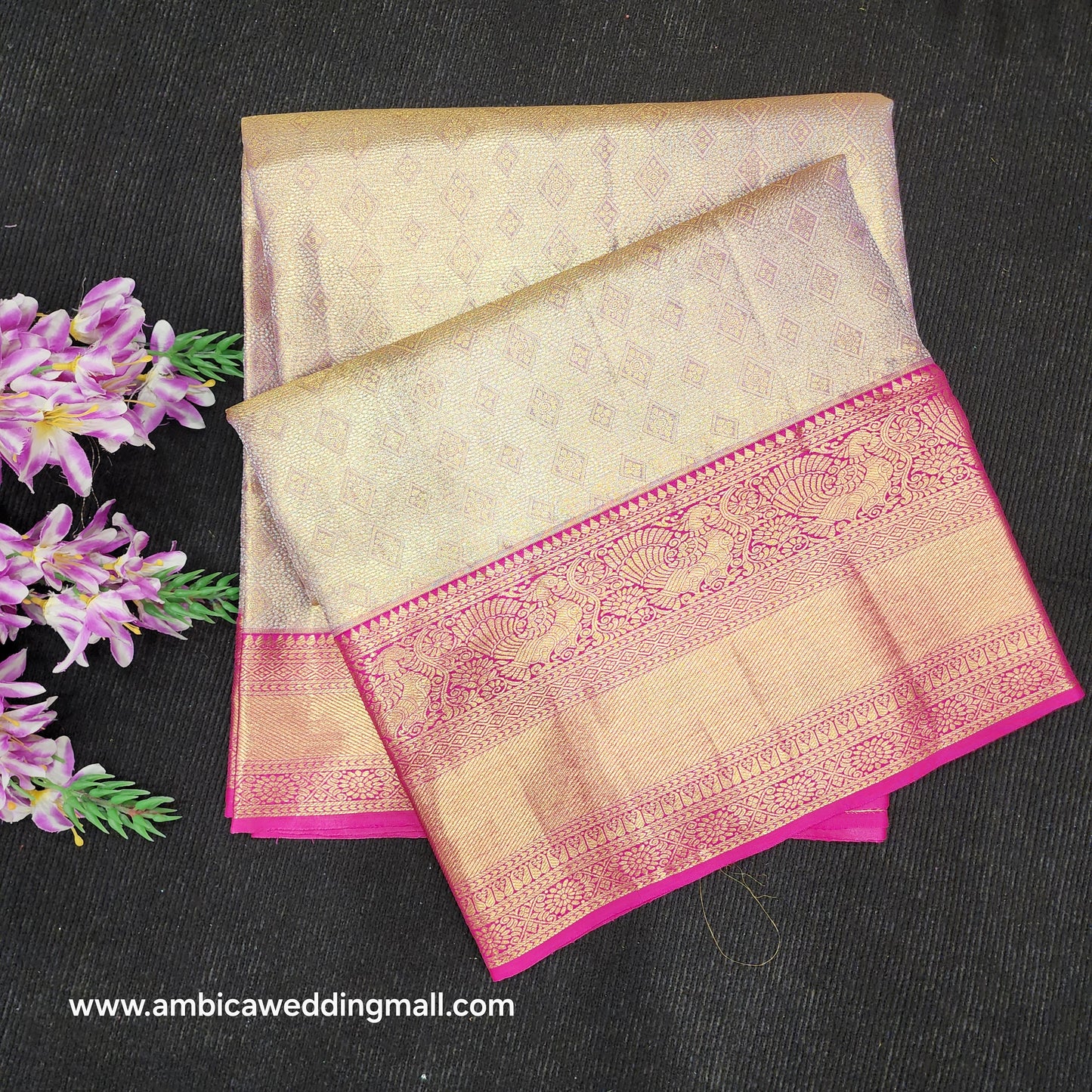 Pure Tissue Powerloom Bridal Kanchi Pattu Saree😍✨️