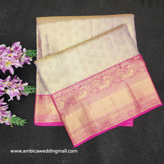 Pure Tissue Powerloom Bridal Kanchi Pattu Saree😍✨️