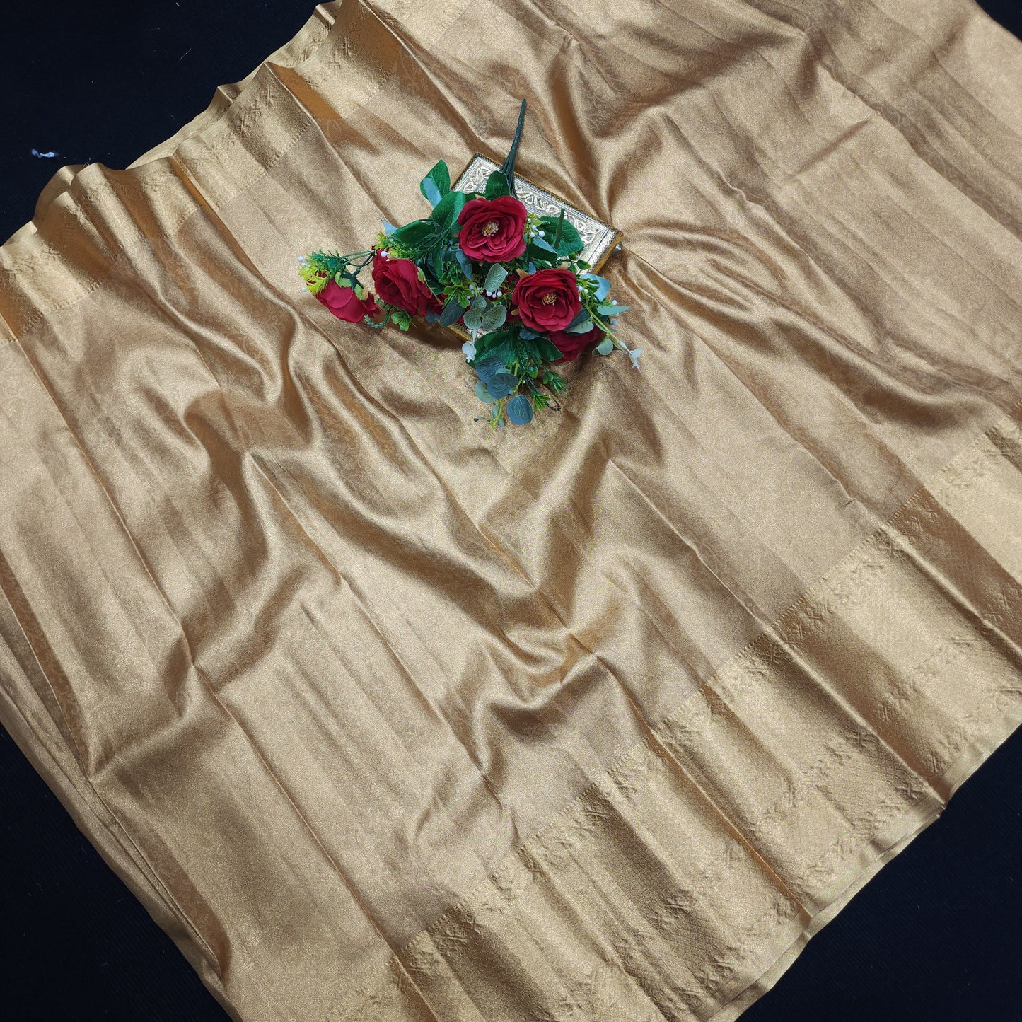 Kanchi Pattu Semi Gold Sarees