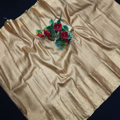Kanchi Pattu Semi Gold Sarees